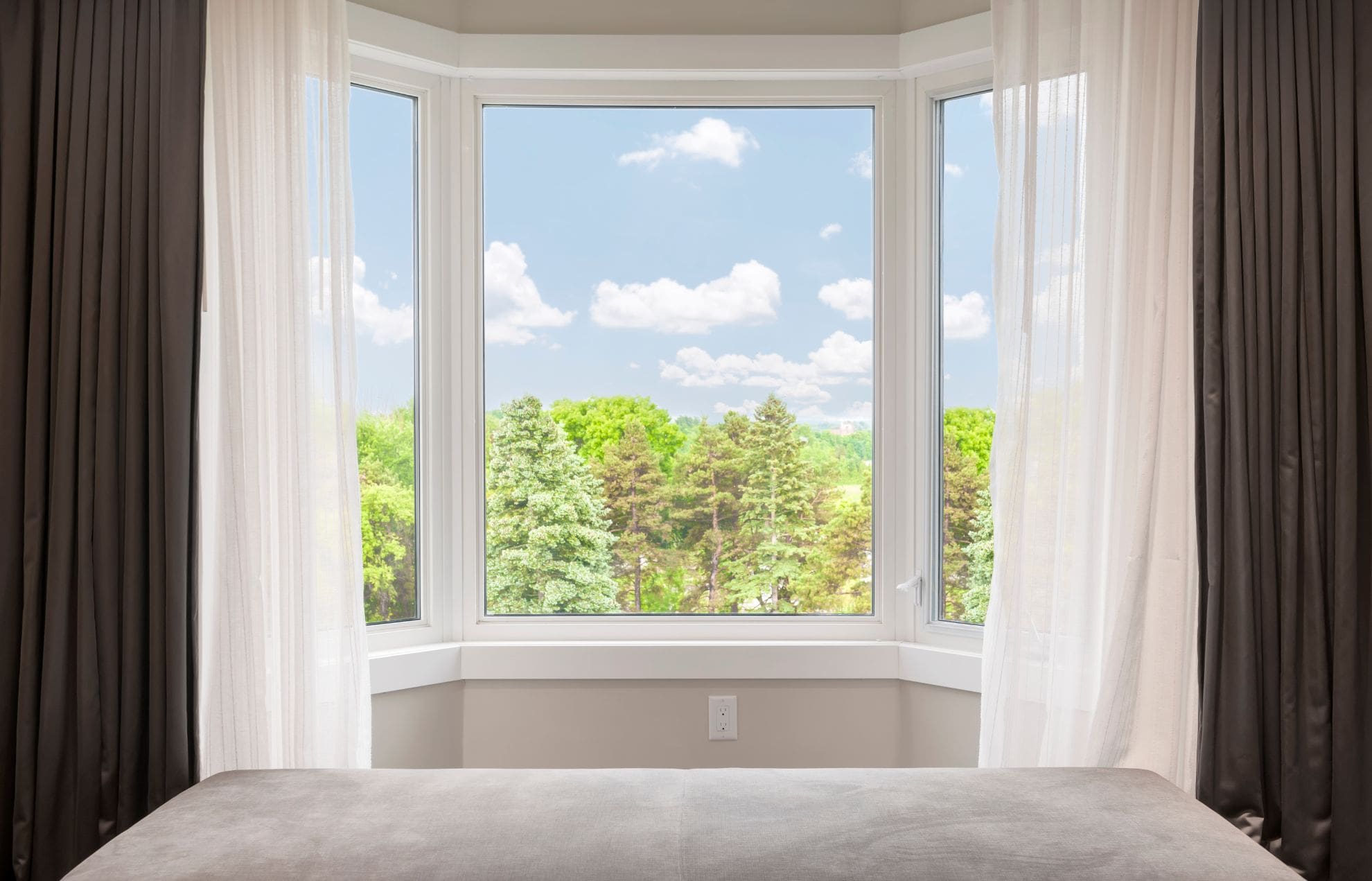 White Double Glazed uPVC Bay Window - Phair Windows and Doors, Leicestershire