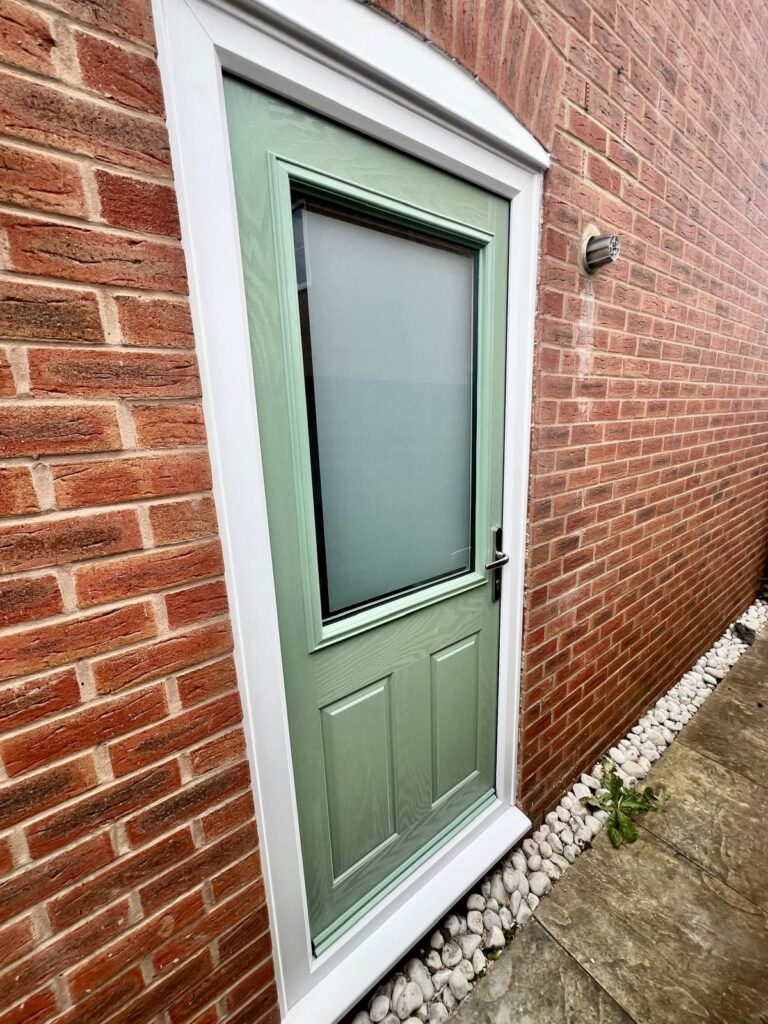 Chartwell green composite door installation by Phair Windows & Glass