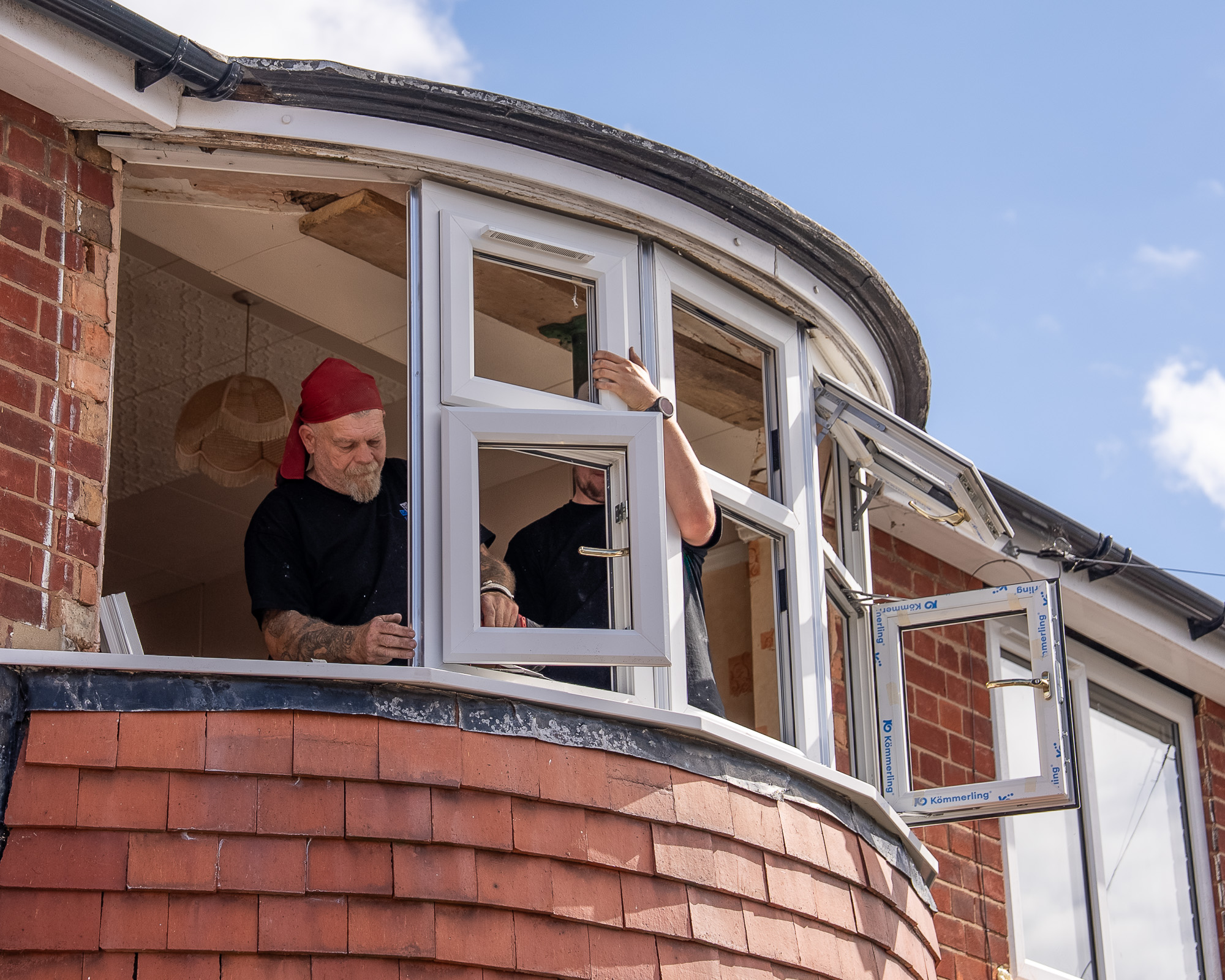 uPVC casement bay window installation by Phair Windows