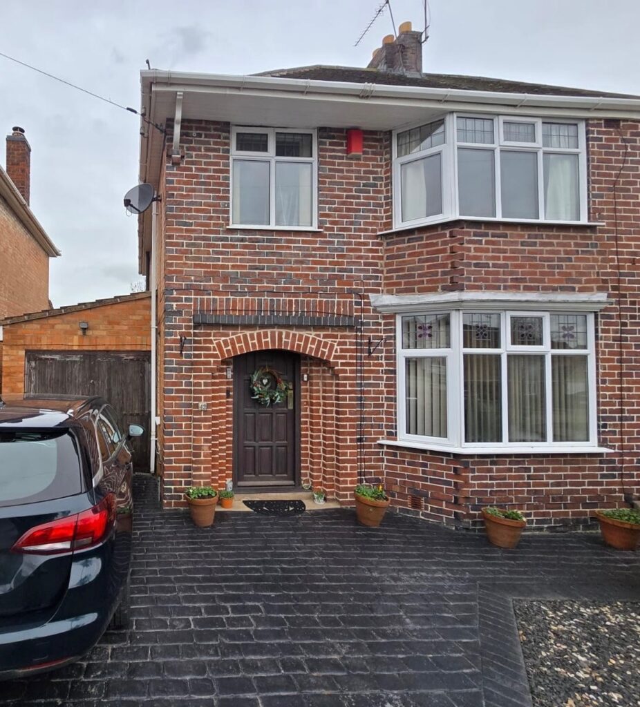 Before Chartwell green window and door replacement for Glen Parva property
