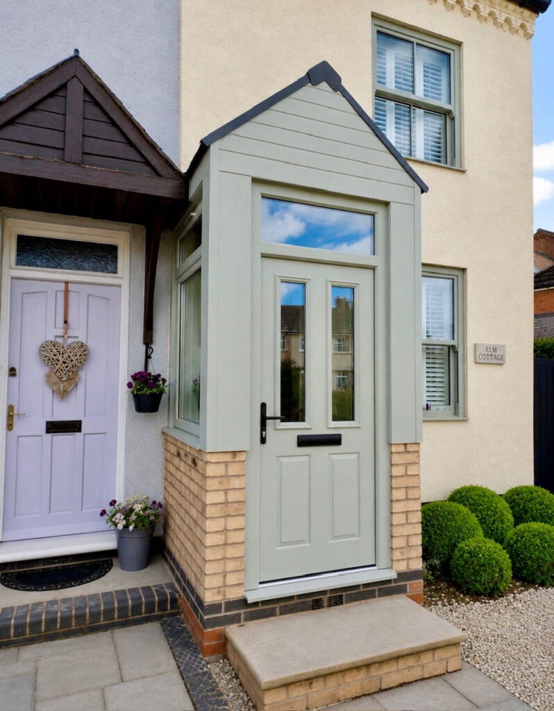 New porch installation in Sutton-in-the-Elms, Leicestershire