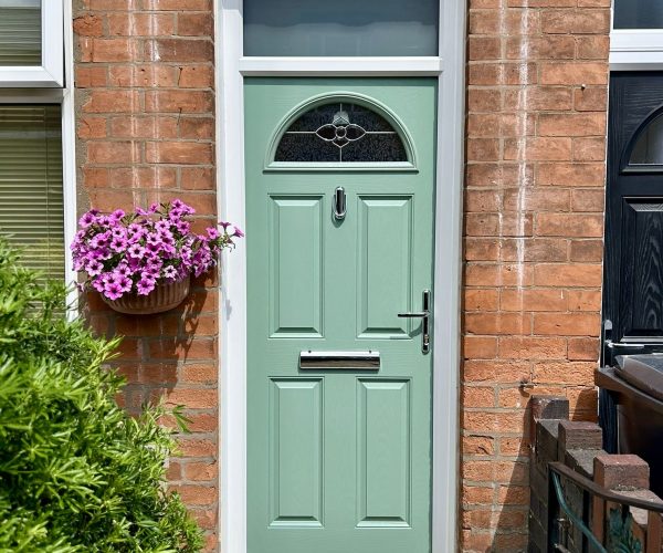 Chartwell green composite door installed in Leicestershire