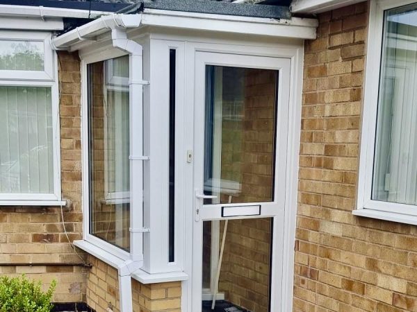 Full porch replacement with double glazed windows and uPVC door