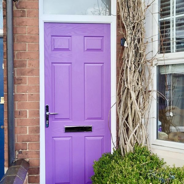 Pink Purple Composite Front Door in Leicestershire