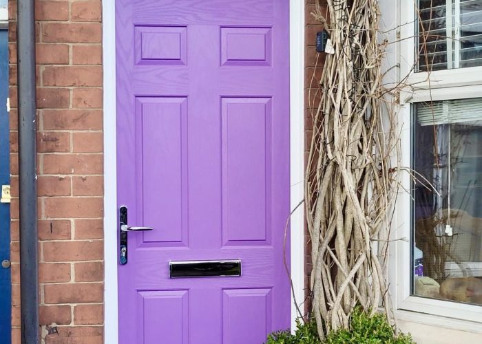 Pink Purple Composite Front Door in Leicestershire
