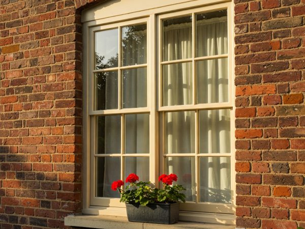 Sash window in Leicester