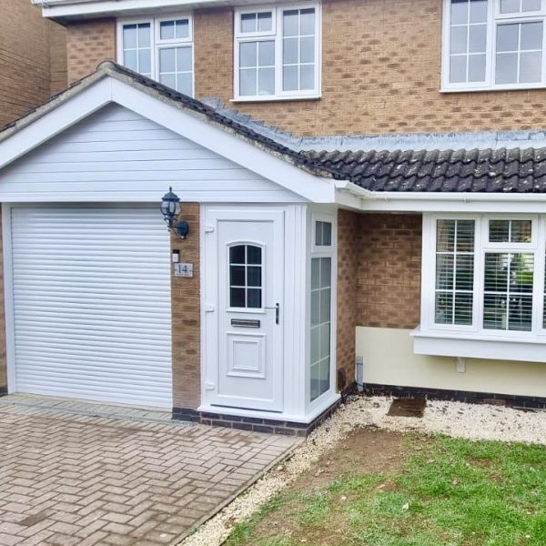 White uPVC Porch Installation