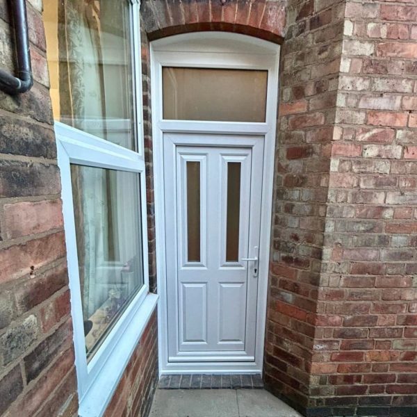 White uPVC door replacement